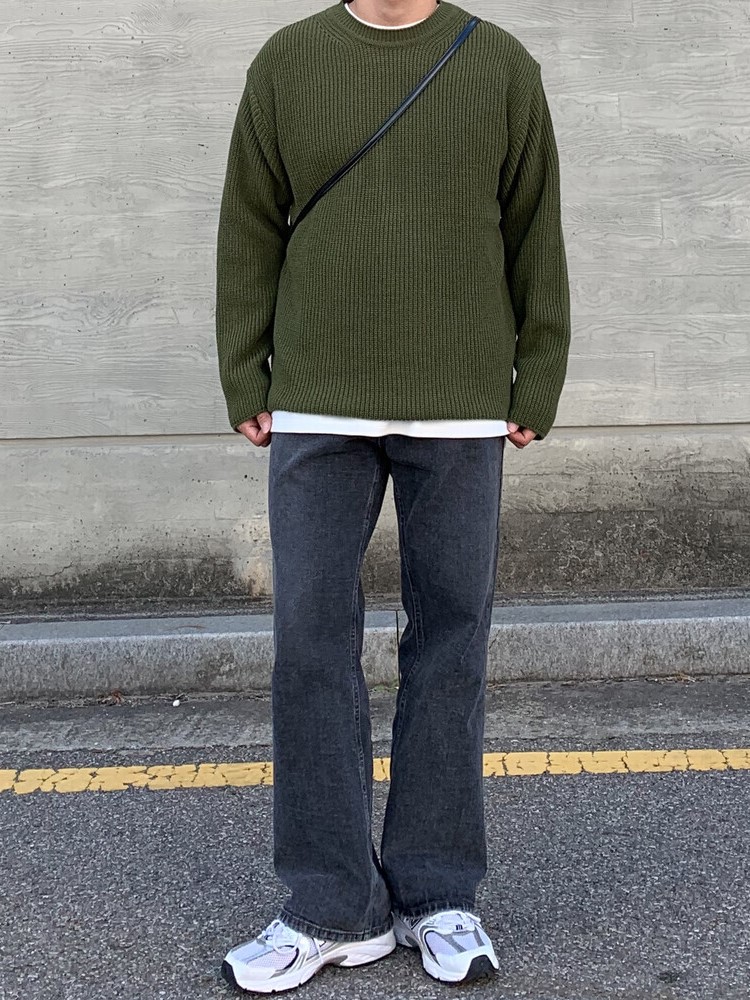 fisherman round knit (5color)