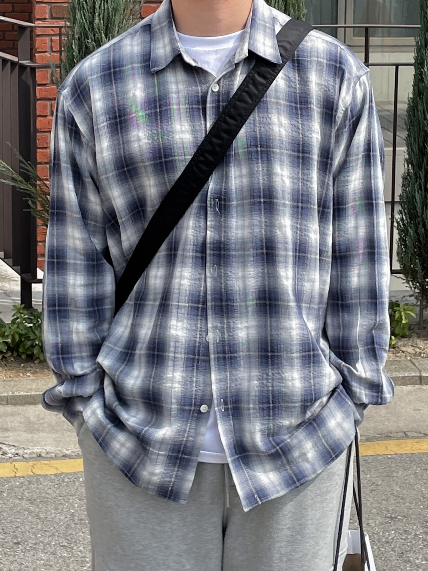 lave loose-fit check shirt