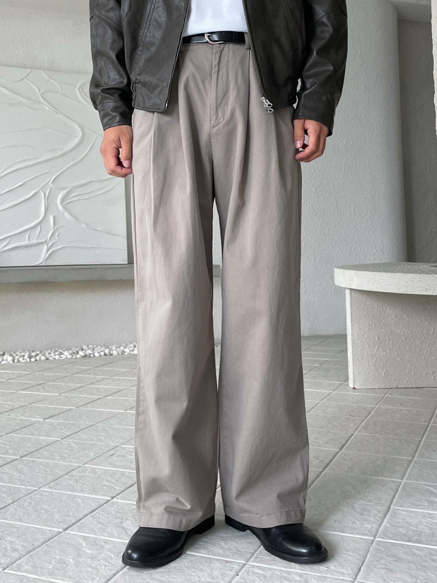 kurren pin-tuck wide pants (8color)