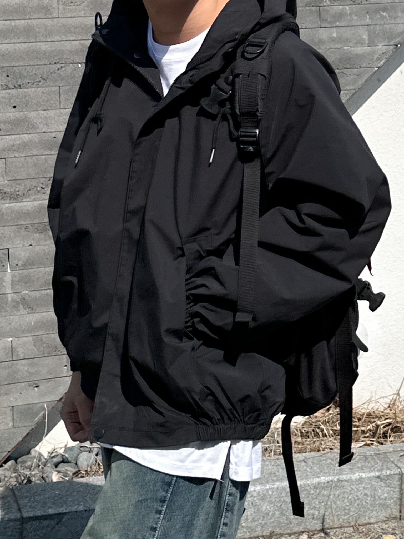 coco hoodie cap windbreaker (3color)