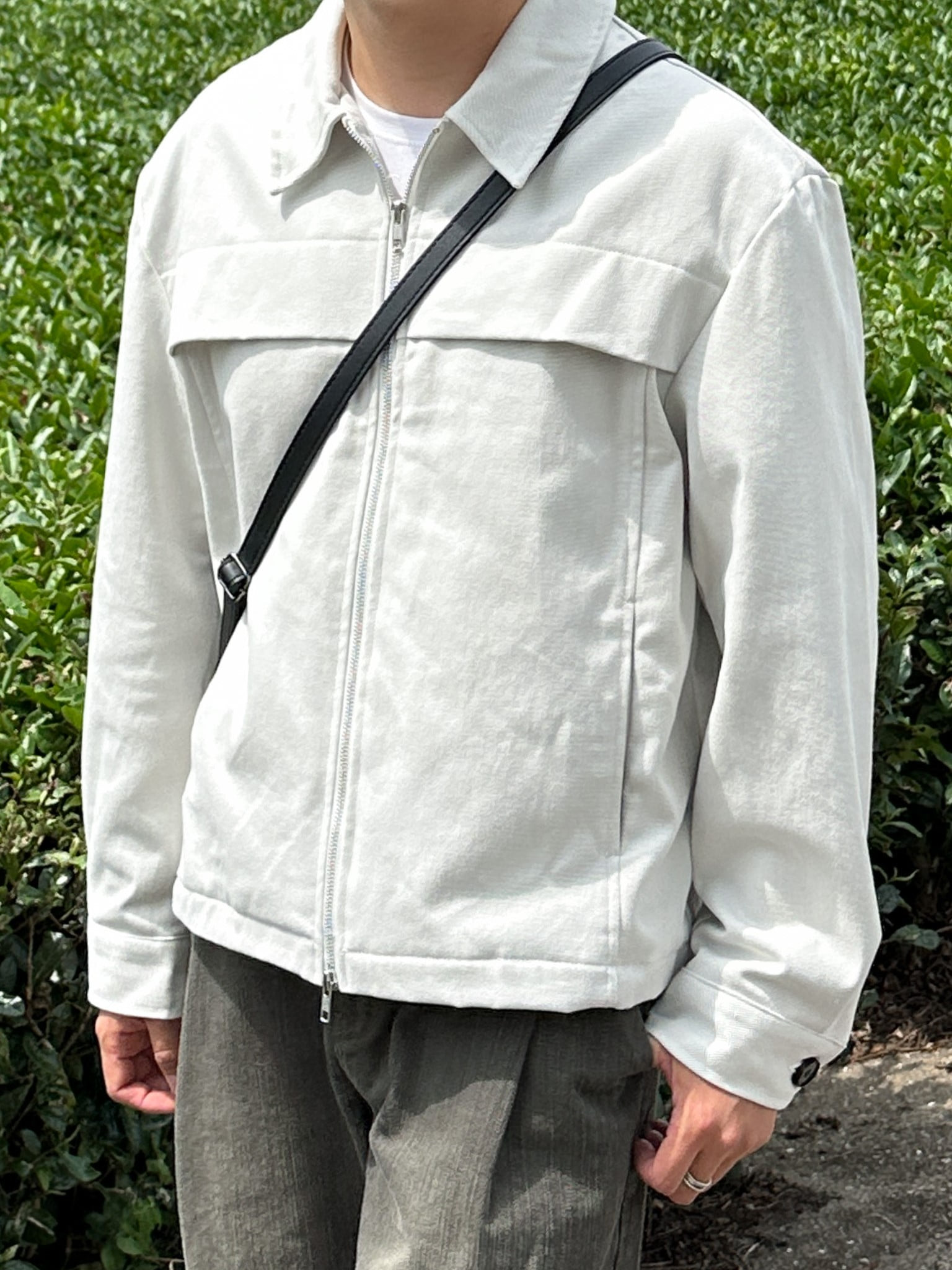square two-way denim jacket (3color)