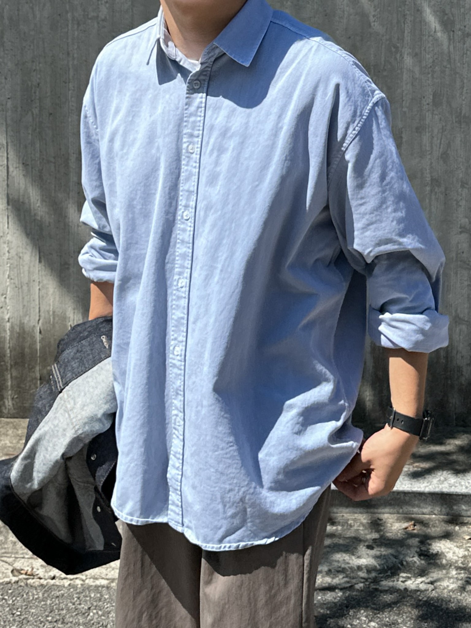 위트 오버핏 피그먼트 셔츠 (9color)
